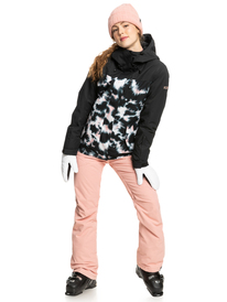 8 Roxy Jetty 3-in-1 Insulated Snow Jacket Black ERJTJ03371 Roxy