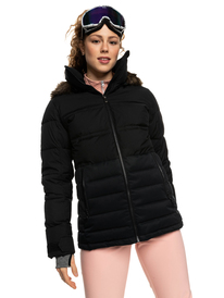 roxy, Quinn Insulated Snow Jacket, TRUE BLACK (kvj0) Quinn - Insulated Snow Jacket for Women ERJTJ03378