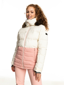 roxy, Quinn Insulated Snow Jacket, EGRET (wbs0) Quinn - Insulated Snow Jacket for Women ERJTJ03378
