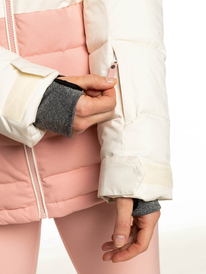 3 Quinn Insulated Snow Jacket White ERJTJ03378 Roxy