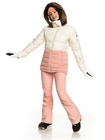 7 Quinn Insulated Snow Jacket White ERJTJ03378 Roxy