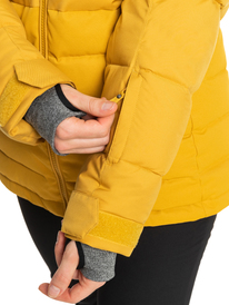 4 Quinn Insulated Snow Jacket Yellow ERJTJ03378 Roxy