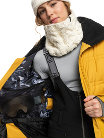 5 Quinn Insulated Snow Jacket Yellow ERJTJ03378 Roxy