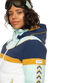 8 Peak Chic Insulated 2022 - Funktionelle Schneejacke für Frauen Blau ERJTJ03379 Roxy