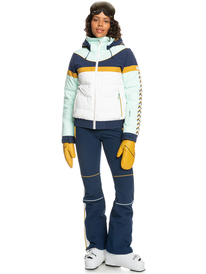 12 Peak Chic Insulated 2022 - Funktionelle Schneejacke für Frauen Blau ERJTJ03379 Roxy