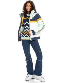 13 Peak Chic Insulated 2022 - Funktionelle Schneejacke für Frauen Blau ERJTJ03379 Roxy