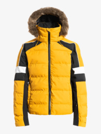 10 Snow Blizzard - Veste de snow isolante pour Femme Jaune ERJTJ03382 Roxy