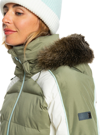 2 Snow Blizzard 2022 - Veste de snow isolante pour Femme Beige ERJTJ03382 Roxy