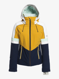 12 Peak Chic - Veste de snow softshell technique pour Femme Jaune ERJTJ03396 Roxy