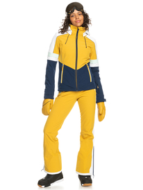 10 Peak Chic - Veste de snow softshell technique pour Femme Jaune ERJTJ03396 Roxy