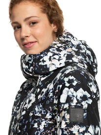 2 GORE-TEX® Glade Printed Insulated Snow Jacket Black ERJTJ03398 Roxy