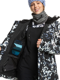 5 GORE-TEX® Glade Printed Insulated Snow Jacket Black ERJTJ03398 Roxy