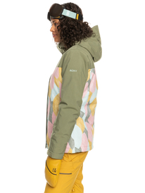 1 Galaxy Print Block - Veste de snow technique pour Femme Beige ERJTJ03402 Roxy