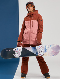 7 Stated - Technisch Snowjack voor Dames Brown ERJTJ03413 Roxy