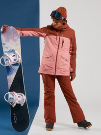 8 Stated - Technisch Snowjack voor Dames Brown ERJTJ03413 Roxy
