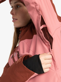 14 Stated - Technisch Snowjack voor Dames Brown ERJTJ03413 Roxy