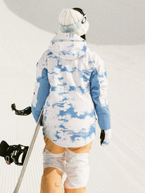 2 Chloe Kim Technical Snow Jacket Blue ERJTJ03414 Roxy