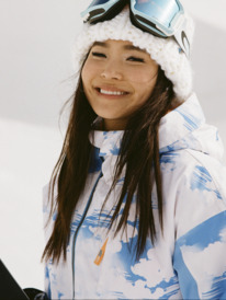 3 Chloe Kim Technical Snow Jacket Blue ERJTJ03414 Roxy
