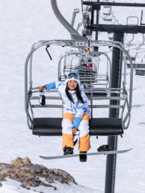 4 Chloe Kim Technical Snow Jacket Blue ERJTJ03414 Roxy