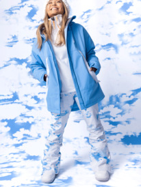 9 Chloe Kim Technical Snow Jacket Blue ERJTJ03414 Roxy