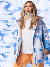 11 Chloe Kim Technical Snow Jacket Blue ERJTJ03414 Roxy