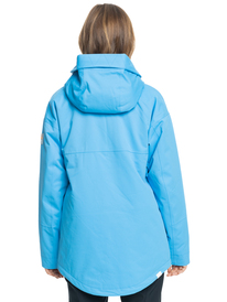 12 Chloe Kim Technical Snow Jacket Blue ERJTJ03414 Roxy