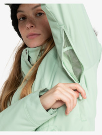 11 Womens Meade Technical Snow Jacket Green ERJTJ03424 Roxy