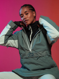 5 Womens Radiant Lines Overhead Technical Snow Jacket Blue ERJTJ03426 Roxy