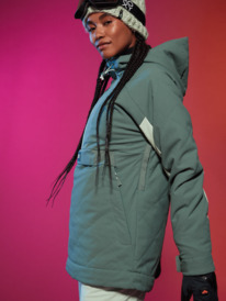 1 Womens Radiant Lines Overhead Technical Snow Jacket Blue ERJTJ03426 Roxy