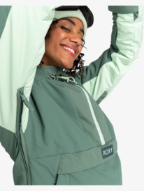 9 Womens Radiant Lines Overhead Technical Snow Jacket Blue ERJTJ03426 Roxy