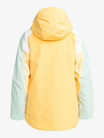 16 Womens Highridge Hoodie Technical Snow Jacket Yellow ERJTJ03428 Roxy
