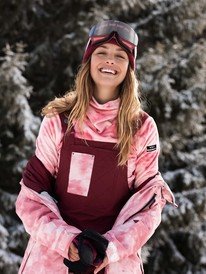 1 Rideout 2021 - Pantalón de peto para nieve para Mujer Rojo ERJTP03116 Roxy
