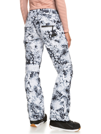 2 Nadia Printed Insulated Snow Pants White ERJTP03188 Roxy