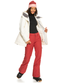 6 Cabin Slim Fit Snow Pants Red ERJTP03193 Roxy