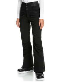 1 Rising High Short Shell Snow Pants Black ERJTP03195 Roxy