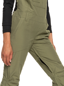 4 Rideout Insulated Snow Bib Pants Beige ERJTP03203 Roxy