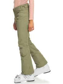 1 Backyard - Isolierte Schneehose für Frauen Beige ERJTP03211 Roxy