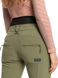5 Rising High - Pantalon de snow isolant pour Femme Beige ERJTP03213 Roxy