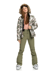 3 Rising High - Pantalon de snow isolant pour Femme Beige ERJTP03213 Roxy