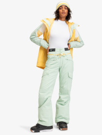 11 Passive Lines - Funktionelle Schneehose für Frauen Grün ERJTP03228 Roxy