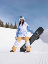 2 Womens Chloe Kim Woodrose Technical Snow Pants Orange ERJTP03260 Roxy