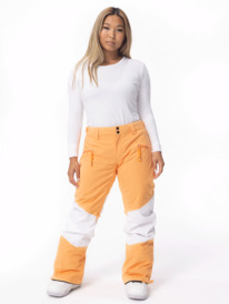 16 Womens Chloe Kim Woodrose Technical Snow Pants Orange ERJTP03260 Roxy