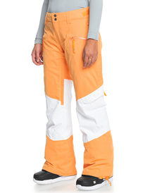 13 Womens Chloe Kim Woodrose Technical Snow Pants Orange ERJTP03260 Roxy