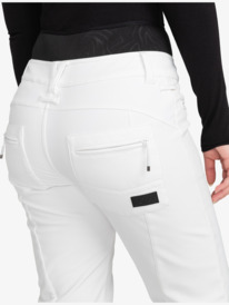 9 Rising High Skinny - Technical Snow Pants for Women White ERJTP03285 Roxy