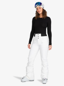 10 Rising High Skinny - Technical Snow Pants for Women White ERJTP03285 Roxy