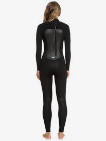 14 Womens 4/3mm Prologue Back Zip Wetsuit Black ERJW103072 Roxy