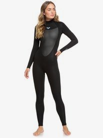 1 Womens 4/3mm Prologue Back Zip Wetsuit Black ERJW103072 Roxy