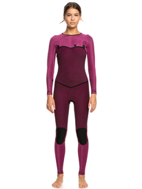 8 Womens 3/2mm Performance Chest Zip Wetsuit Pink ERJW103079 Roxy