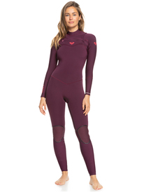 0 Womens 3/2mm Performance Chest Zip Wetsuit Pink ERJW103079 Roxy
