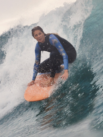 3 3/2mm POP SURF 2022 - Chest Zip Wetsuit for Women Orange ERJW103107 Roxy